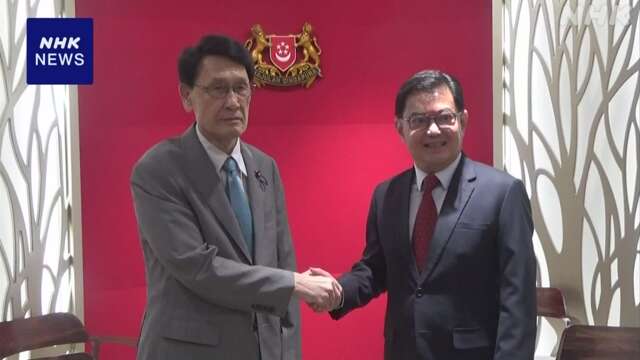 自民 渡海政調会長 シンガポール副首相と会談 連携強化で一致