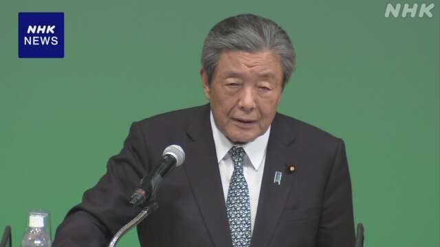 自民 森山氏“規正法改正 多くの党の賛同得て今国会で成立を”