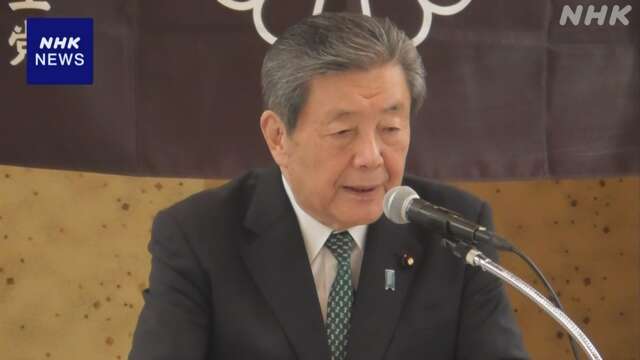 自民 森山総務会長 “パーティー券の基準額引き下げは当然”