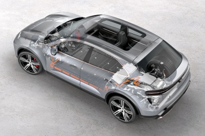 ポルシェ『マカン』新型、EVに最新の急速充電システム…バッテリーの8割を約20分で