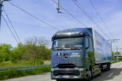 メルセデスベンツの新型EVトラック『eアクトロス600』が実証運行を開始