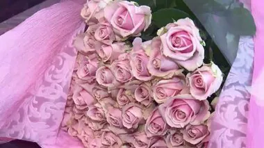 「父の日にはバラの花を」　福岡市長に地元産の５０本贈る　生産者「感謝の気持ちをこめてプレゼントして」