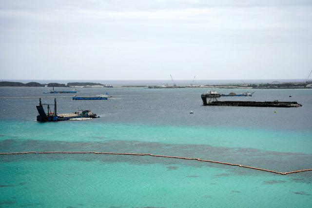 辺野古北側埋め立て、8月本格工事へ　軟弱地盤区域、防衛局が通知