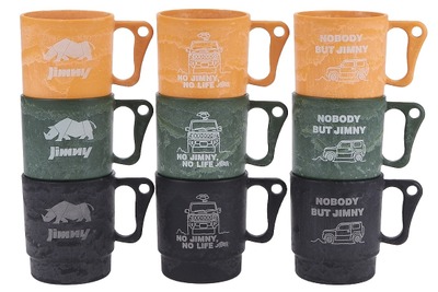 ジムニーをデザイン、スズキがサステナブル素材「セルロース」使用のマグカップを発売
