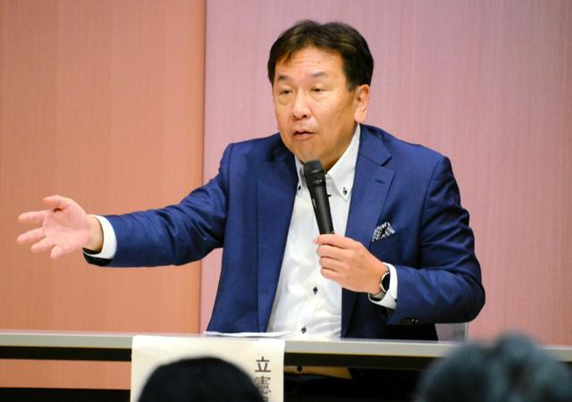 立憲・枝野氏「海兵隊機能、米軍依存でいいのか。自衛隊が持つべき」