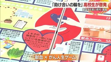 女子高校生が“誰かの人生を追体験できる”ボードゲームで献血啓発　“恩返し”で献血する若者も【山形発】