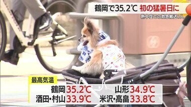 【気象／山形】今年初の猛暑日・鶴岡35.2℃　熱中症で救急搬送7人　24日は大雨の予報