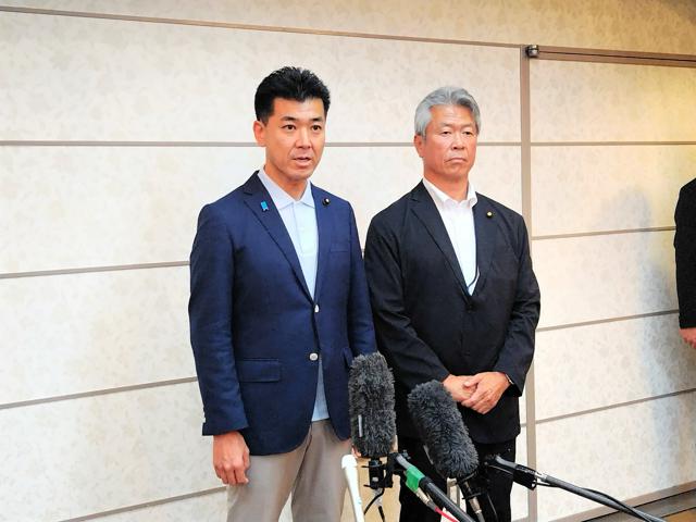 立憲・泉代表と馬淵氏、代表選めぐり奈良市で会談　馬淵氏も出馬模索