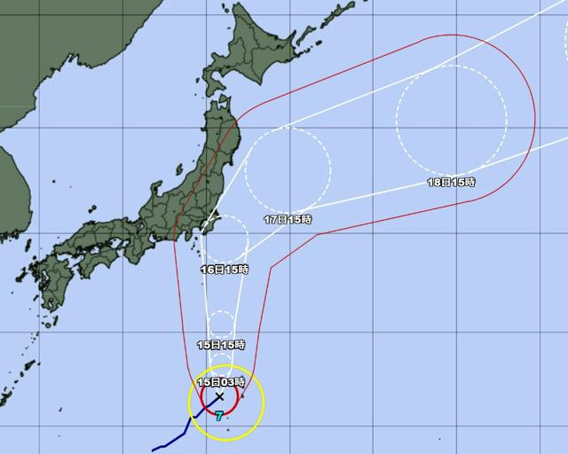 台風7号接近で東京湾で初の制限　3管、大型船舶に避難などを勧告