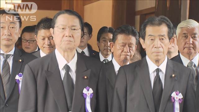 靖国神社 3閣僚が参拝 「ポスト岸田」候補も