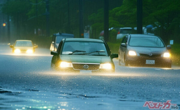 「まず止まれ」すげえ増えてるゲリラ豪雨に運転中出くわしたら覚えておくこと