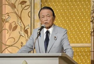 麻生会長、河野氏支持を表明　総裁選、他候補支援も容認