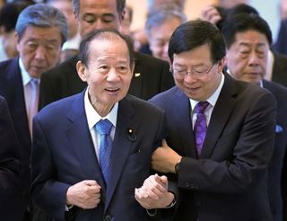 二階氏ら日中議連、北京入り＝習氏との会談模索