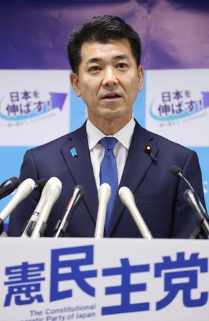 立民・泉代表、再選出馬を表明＝「政権交代へ先頭に立つ」