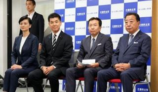 立民代表選告示、４人届け出　２３日投開票、野党協力焦点