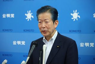 公明・山口代表、退任表明＝後任は石井氏、衆院選が試練