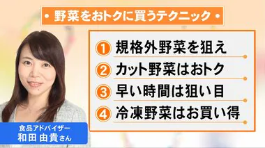 猛暑等で値上がり…食品アドバイザーに聞いた『野菜をおトクに買える4つのテクニック』カット野菜が意外と割安