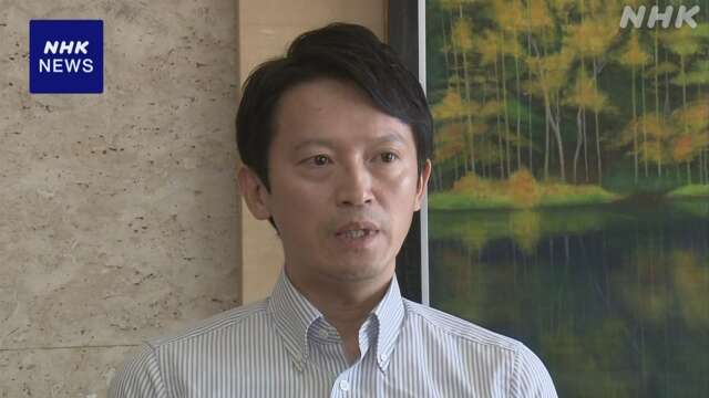 兵庫県知事 続投に意欲 “不信任決議案可決なら議会解散検討”