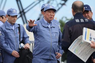 石破首相、能登被災地を視察＝地震・大雨の現場を訪問