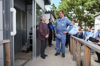 能登大雨、激甚災害指定へ＝石破首相、被災地を視察