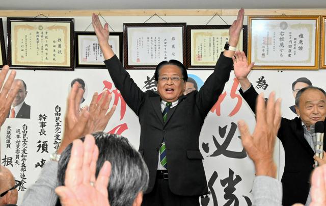 愛知・岡崎市長選、前職内田氏が返り咲き　現職の中根氏は得票及ばず