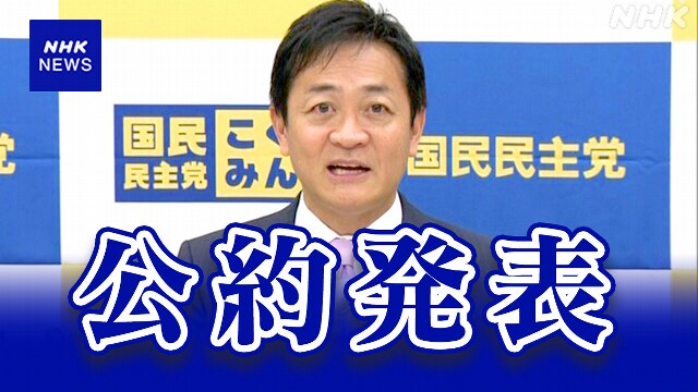 国民 衆院選の公約発表 “令和の所得倍増計画を実現する”