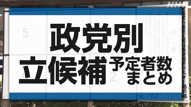 衆院選 あす公示 1340人前後が立候補へ 小選挙区と比例代表で