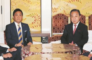 玉木代表イチ押しの「103万円の壁」見直しに野田代表も賛同　国民民主・立憲民主党首会談　他にも一致点が