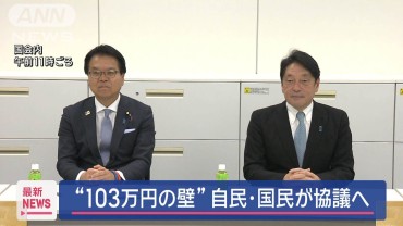 「年収の壁」見直しなど国民民主と公明が初協議　補正予算案めぐり自公国で協議へ