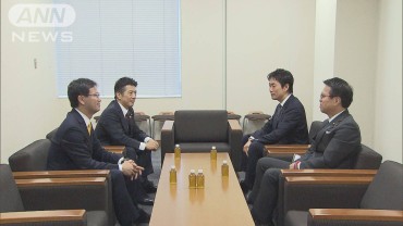 立憲が維新や国民らと会談　提出法案への協力呼びかけ