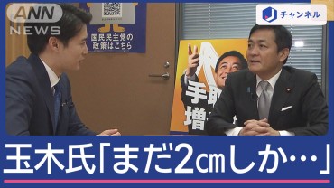 “103万円の壁引き上げ”閣議決定　「まだ2cmしか動いていない」玉木代表のホンネは